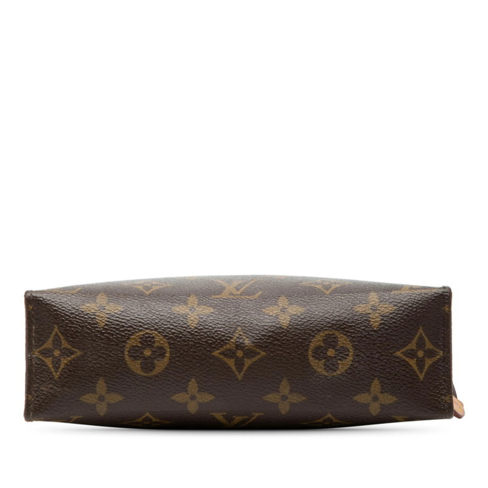 LOUIS VUITTON Brown Monogram Leather Pochette Pouch - Picture 3 of 6